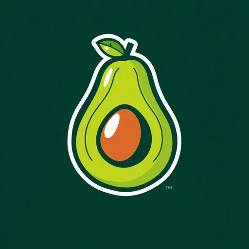 Logo de Aguacate: Un Concepto de Marca Simple y Efectivo