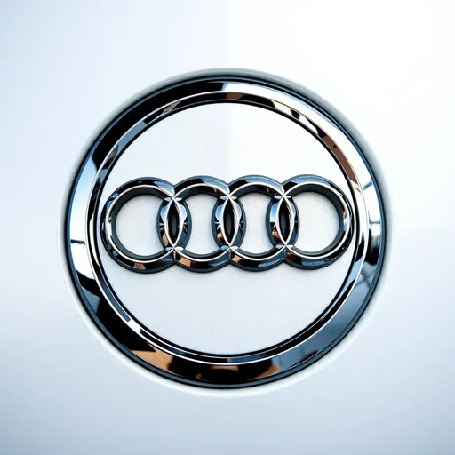 Logo de Audi se muestra en el cuerpo del vehículo