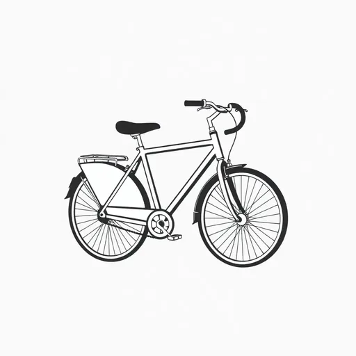 Logo de Bicicleta: Elemento de Diseño Simple y Iconico