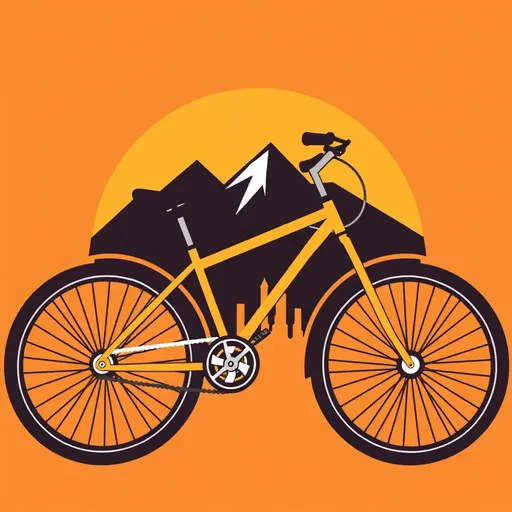 Logo de Bicicleta: Un Elemento de Diseño Sencillo y Icono