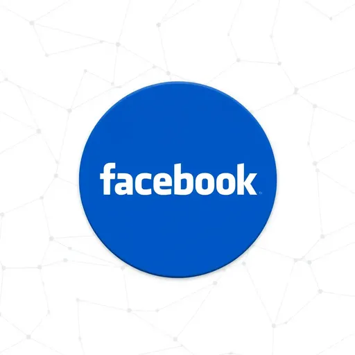 Logo de Facebook sin Texto de Fondo Necesario