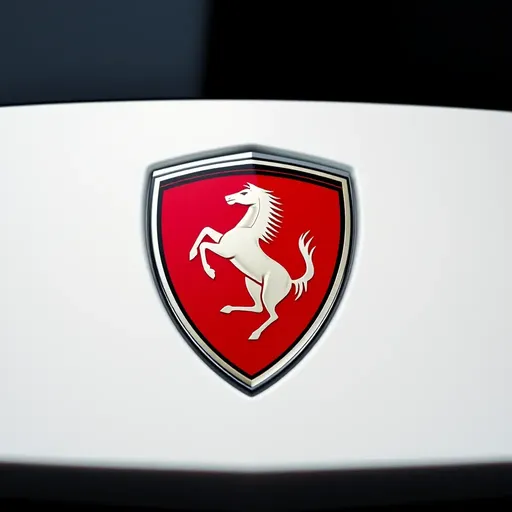 Logo de Ferrari simboliza velocidad y lujo