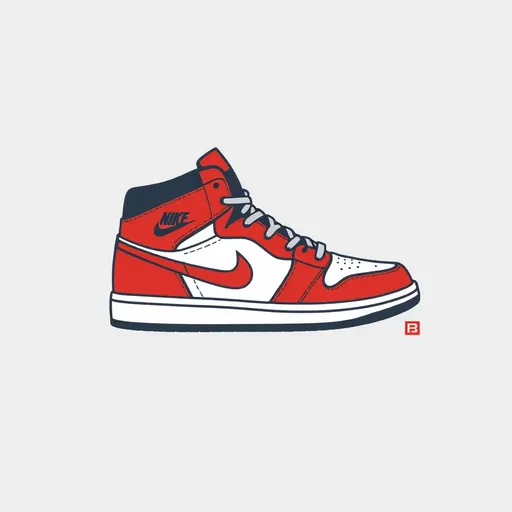 Logo de Sneakers: Marca de Calzado Icono y Sencillo