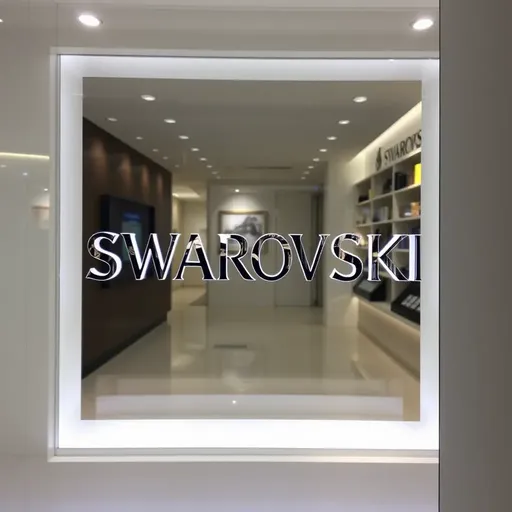 Logo de Swarovski: Icono de marca de cristal reluciente