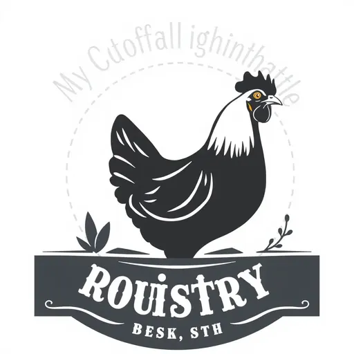 Logo de Tienda de Poultry: Marcador de Identificación Único para Productos de Tienda de Poultry