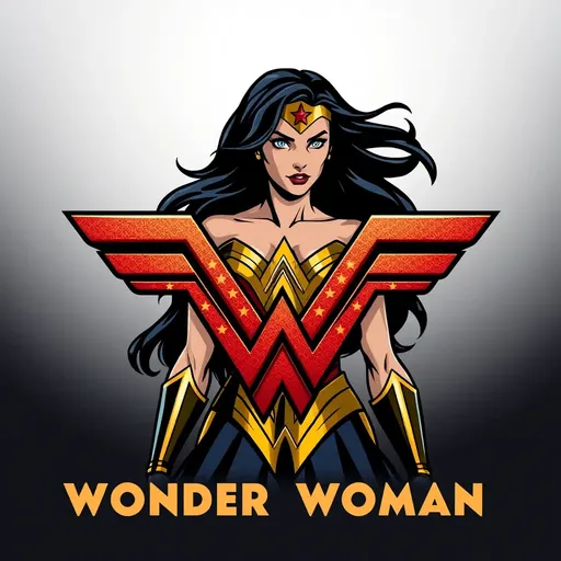 Logo de Wonder Woman: Símbolo Femenino de Valor y Honor