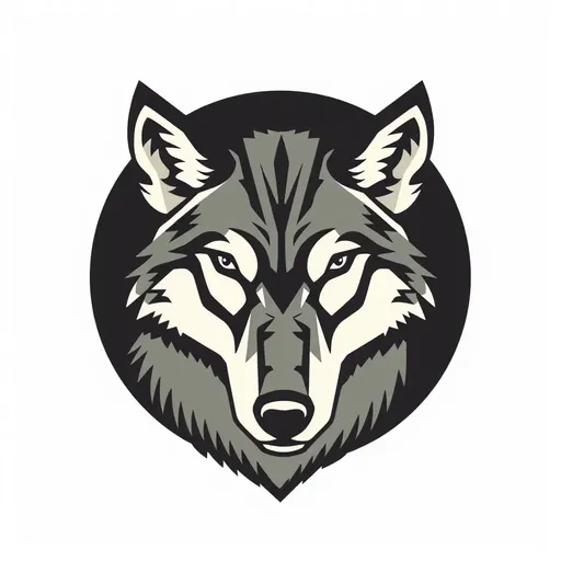 Logo de lobo: una insignia de honor y valentía