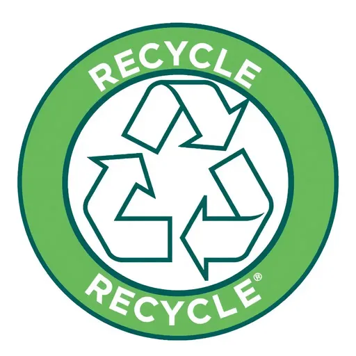 Logo de reciclaje: símbolo ambiental de sostenibilidad.