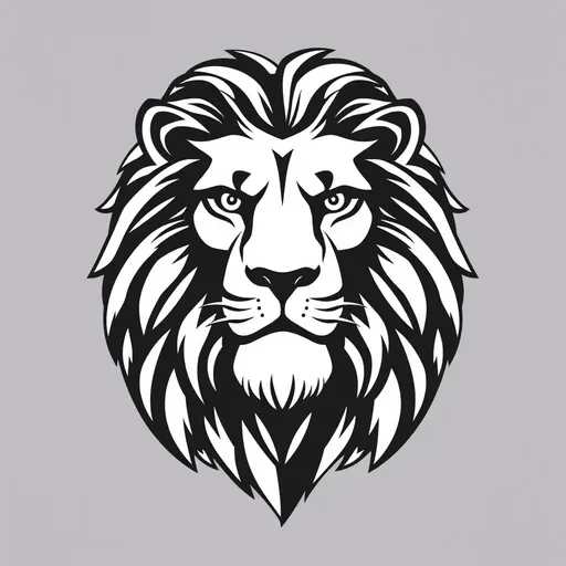 Logo del león: una representación valiente de instinto salvaje