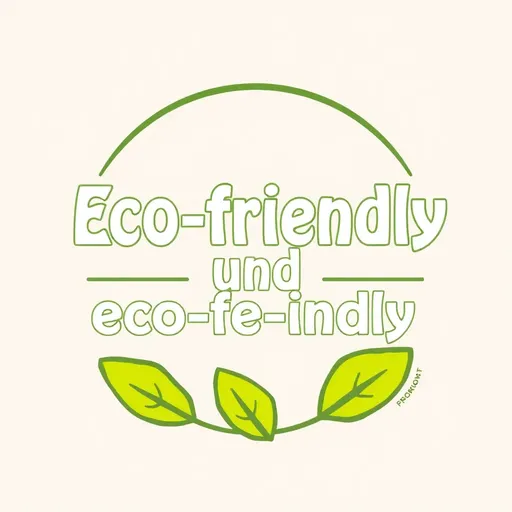 Logo ecológico para campaña de conciencia ambiental sostenible