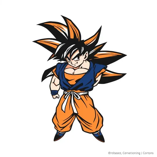 Logo icónico de Goku