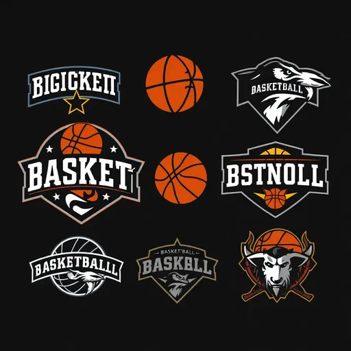 Logos de Baloncesto Frescos para Equipos y Ligas