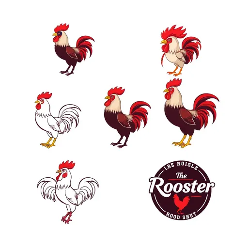 Logos de Gallo: Inspiración de Diseño Inconveniente