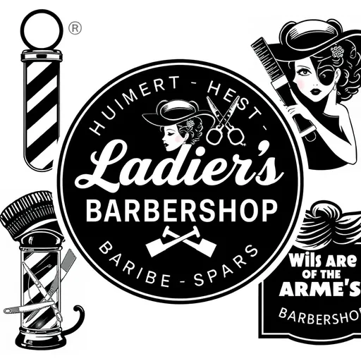 Logos de Peluquería para Damas: Diseños Estilosos para Servicios de Corte de Pelo