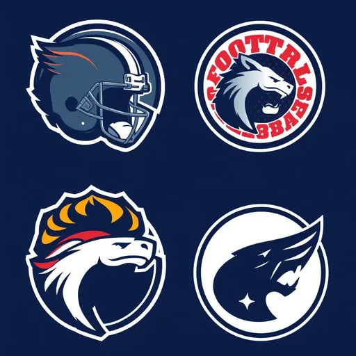 Logos de equipos de fútbol representan identidad de marca única