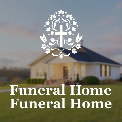 Logos de funeraria representan luto y respeto.