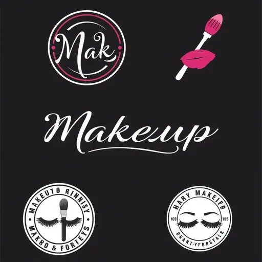 Logos de maquillaje para identidad de marca efectiva