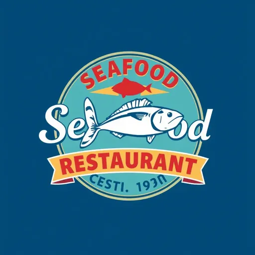 Logos de restaurante de mariscos sabor a la sabor