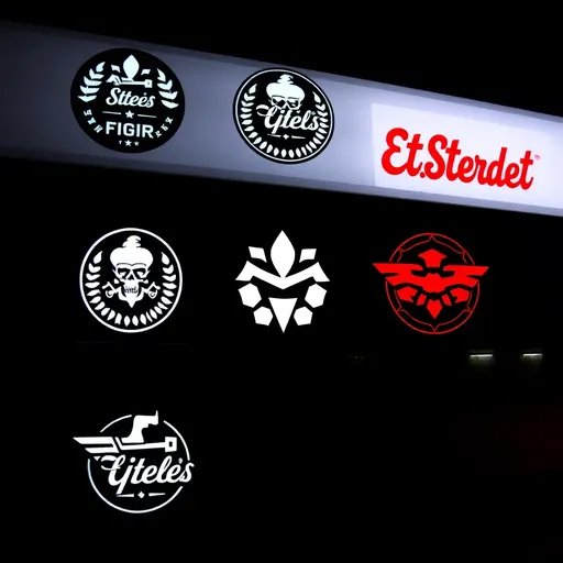 Logos de tienda encontrados en various ubicaciones