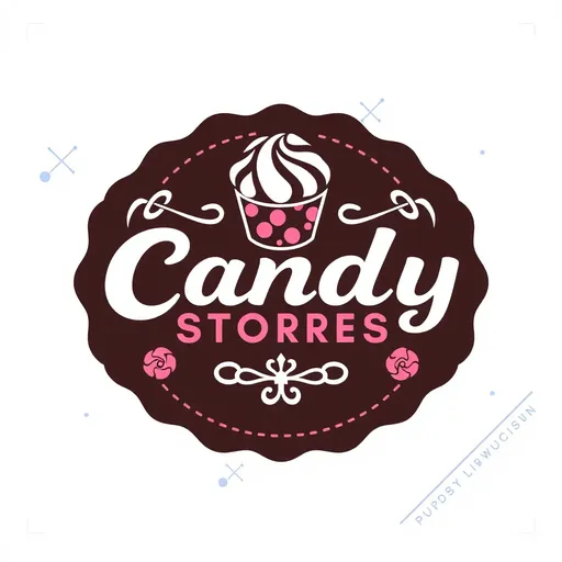 Logos para Tiendas de Dulces con Toque Whimsical y Jocoso