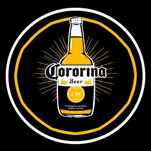 Logotipo de Corona Cerveza: Marca de Identificación de la Marca de Bebida