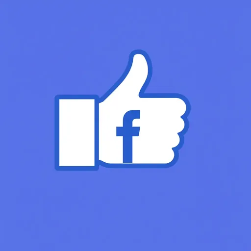 Logotipo de Facebook sin esquema de colores de fondo