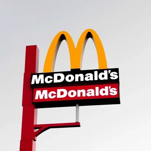 Logotipo de McDonald's: icónico M amarillo y fondo rojo