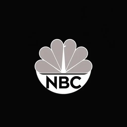 Logotipo de NBC se muestra en pantallas de televisión en todas partes