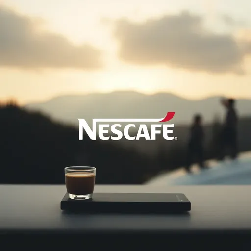 Logotipo de Nescafe en merchandising de la marca