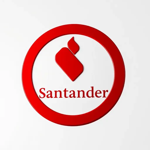 Logotipo de Santander: Elementos de diseño sencillos e icónicos