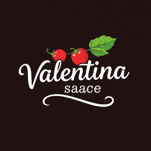 Logotipo de Valentina Sauce: Identidad de marca distinta