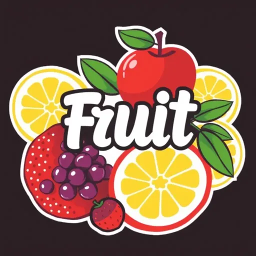 Logotipo de frutas: concepto de diseño de marca efectivo y sencillo.