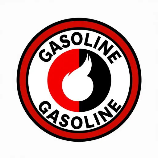 Logotipo de gasolina reconocido en todas partes fácilmente