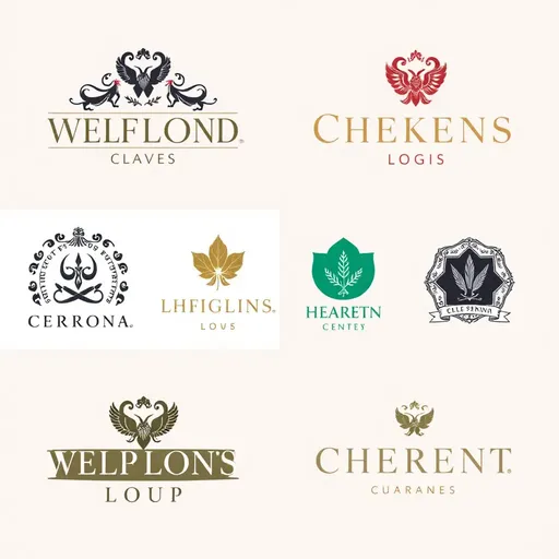 Logotipos Elegantes en la Industria de Diseño Gráfico