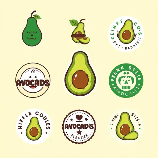 Logotipos de Aguacate: Una Identidad de Marca Única