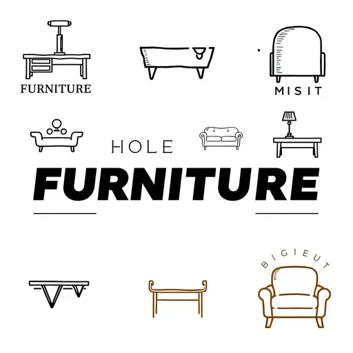 Logotipos de Muebles: Frases Idénticas Repetidas Dos Veces