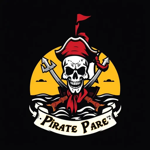 Logotipos de Piratas Brillean con Encanto de Pirata