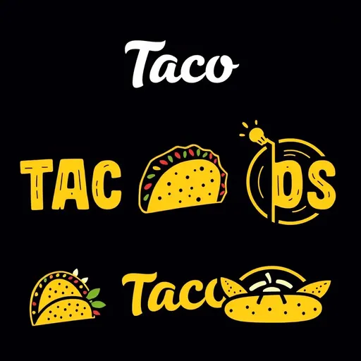 Logotipos de Taco: Concepto de Marcado Único para la Culinaria Mexicana