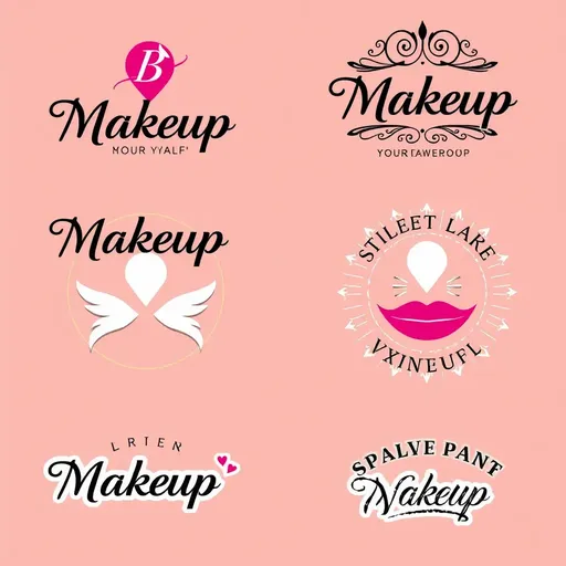 Logotipos de maquillaje: identidad de marca con toques artísticos