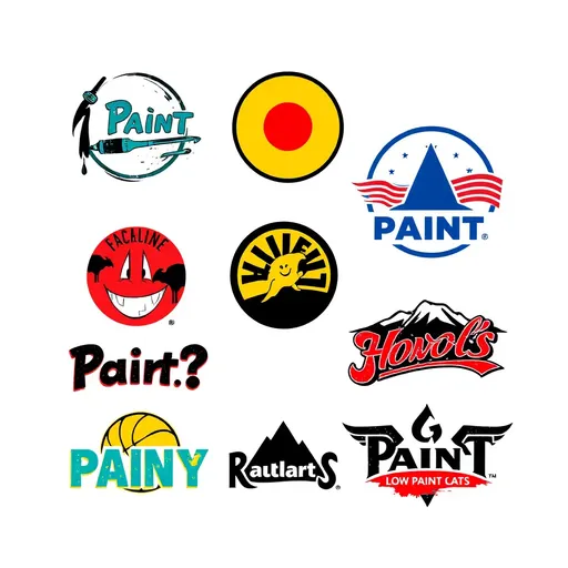 Logotipos de pintura de nuevo