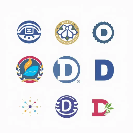 Logotipos destacados con la letra D descritos