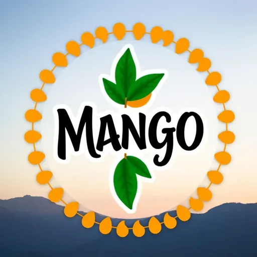 Los elementos del diseño del logo de Mango se explican.