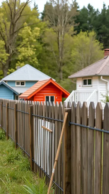 Los pequeños jardines de casas proporcionan seguridad y protección