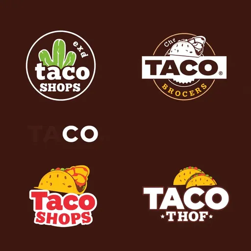 Marcas de tacos: logotipos para tiendas de tacos por todas partes