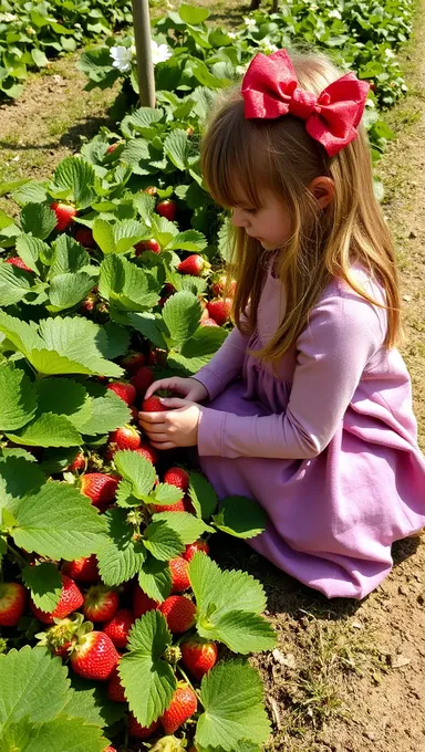 Niña de fresa: Un trato agradable y dulce