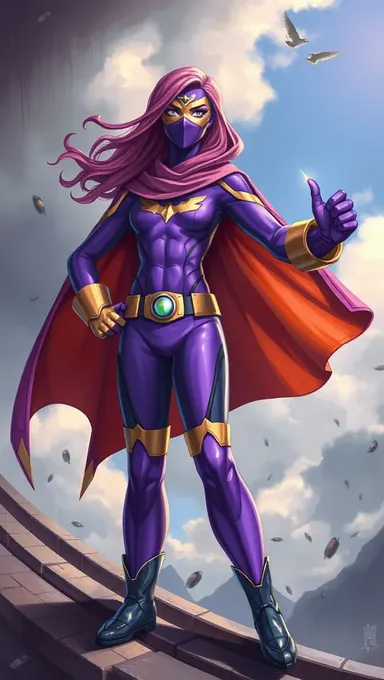 Niña superpoderosa purpura: Una heroína emerge