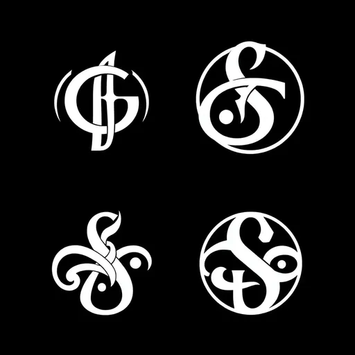 Representación Simbólica Única con Letras Intertwined en Logotipos