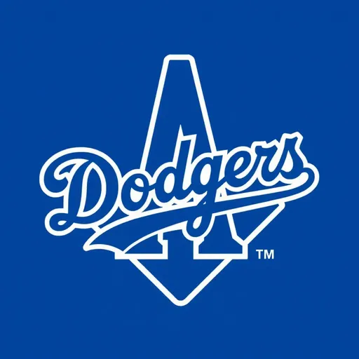 Se encuentra el logo de los Dodgers de Los Ángeles.