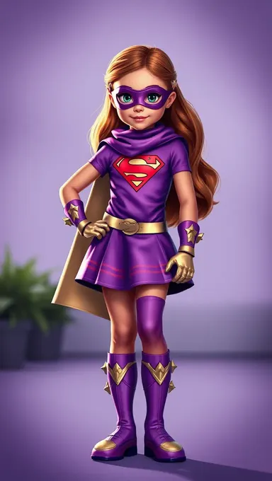 Superheroínas Purpuras Salvan el Día