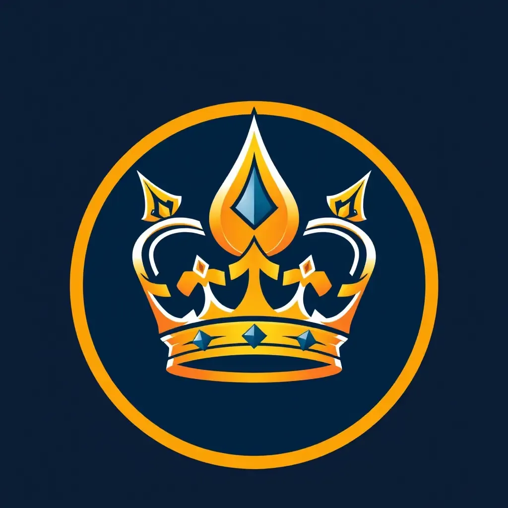  El logotipo de corona de oro: elemento de diseño único para marcas de lujo.